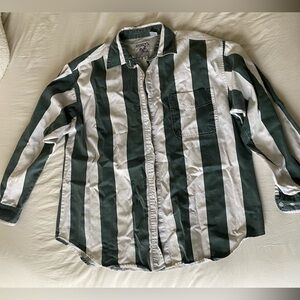 Unisex vintage button down shirt. Andrew’s Blues size Large.